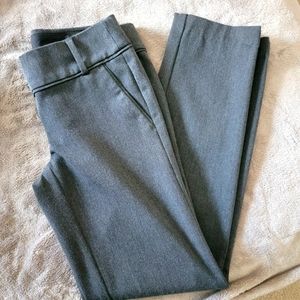 LOFT - Charcoal Gray Zoe Straight Pant - 00